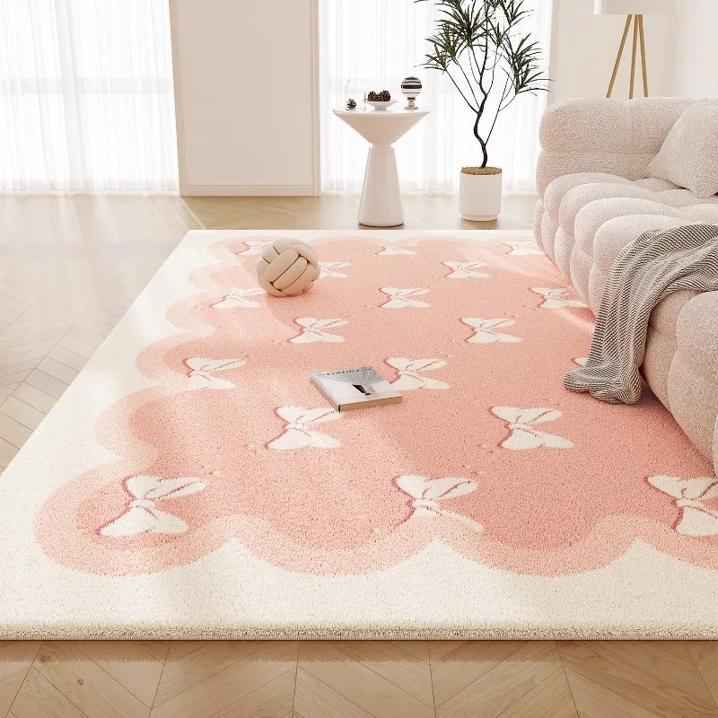 Commercial Printing Online - Sweet Pink Living Room Carpet Large
