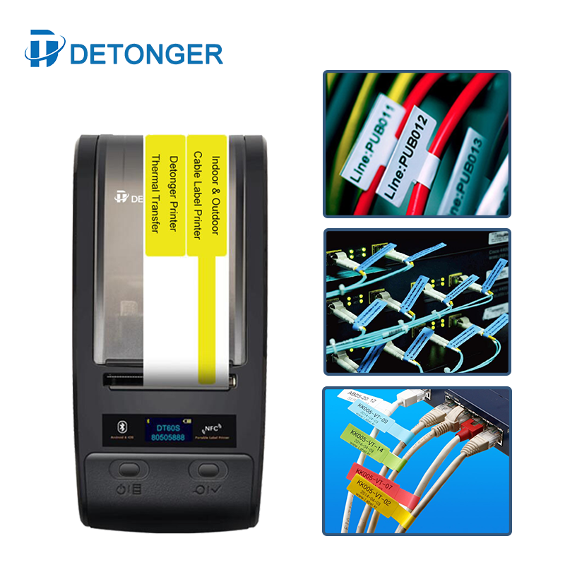 DETONGER Portable Thermal Tran - огляд і ціна Commercial Ribbon Printing Machine