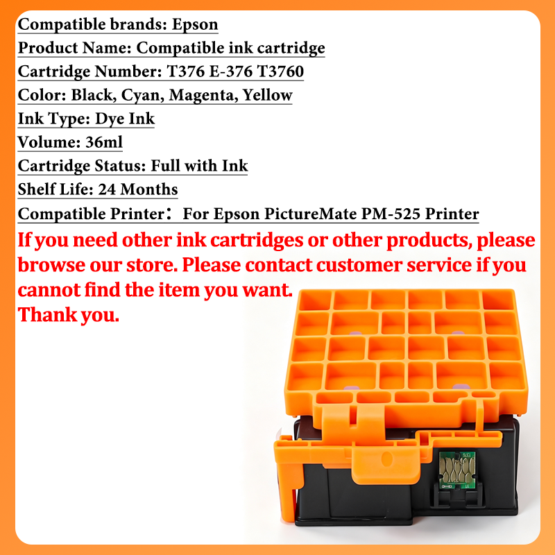 SET 376 T-376 E-376 Ink Cartri - огляд і ціна Solvent Printer Ink