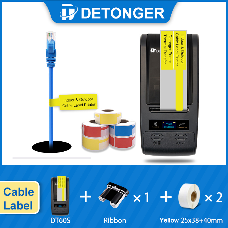 DETONGER DT60S Portable Therma - огляд і ціна Commercial Ribbon Printing Machine